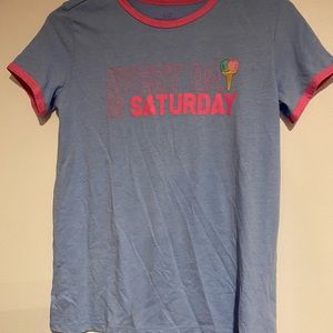 Vineyard Vines blue and pink short sleeve